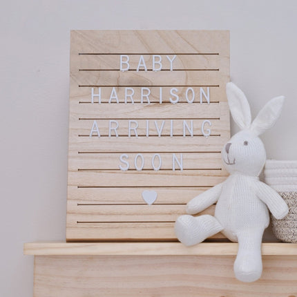 Letterbord Hout 30cm van Ginger Ray koop je bij Partywinkel