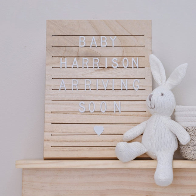 Letterbord Hout 30cm van Ginger Ray koop je bij Partywinkel