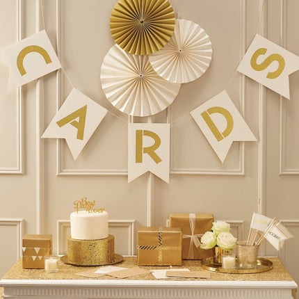 Letterslinger Cards 2m van Ginger Ray koop je bij Partywinkel