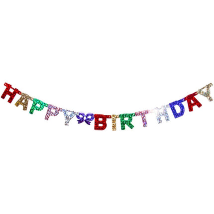 Letterslinger 'Happy Birthday' Holografisch van Folat koop je bij Partywinkel