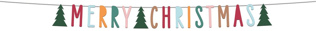 Letterslinger Merry Christmas Holy Jolly 1,5m van Folat koop je bij Partywinkel