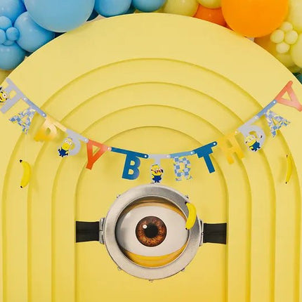 Letterslinger Minions Happy Birthday 1,53m van Partydeco koop je bij Partywinkel