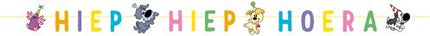 Letterslinger Woezel & Pip Hiep hiep Hoera 2,65m van Haza Witbaard koop je bij Partywinkel
