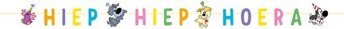 Letterslinger Woezel & Pip Hiep hiep Hoera 2,65m van Haza Witbaard koop je bij Partywinkel