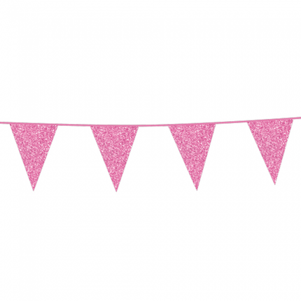 Licht Roze Slingers Glitter 6m van WeFiesta koop je bij Partywinkel