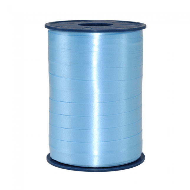 Lichtblauw Lint 10mm 250m van WeFiesta koop je bij Partywinkel