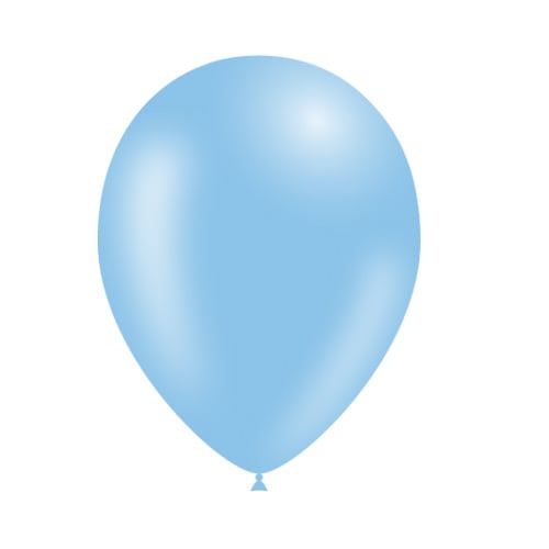 Lichtblauwe Ballonnen 25cm 50st van Balloonia koop je bij Partywinkel