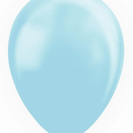 Lichtblauwe Ballonnen Pastel Macaron 30cm 100st van WeFiesta koop je bij Partywinkel