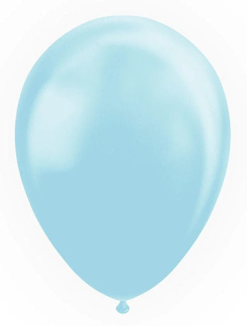 Lichtblauwe Ballonnen Pastel Macaron 30cm 100st van WeFiesta koop je bij Partywinkel