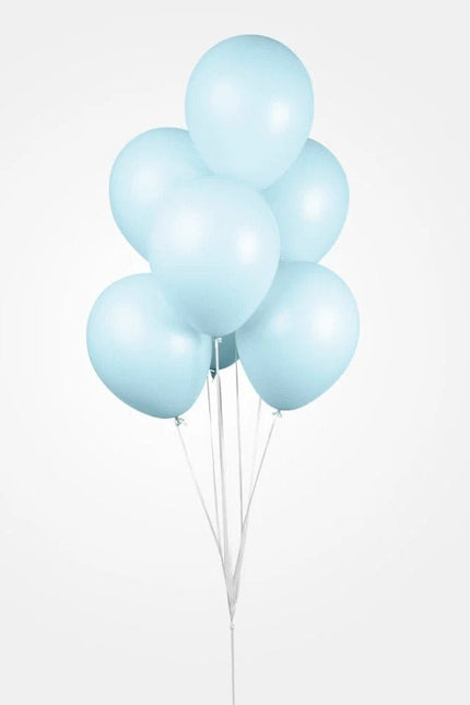 Lichtblauwe Ballonnen Pastel Macaron 30cm 100st van WeFiesta koop je bij Partywinkel