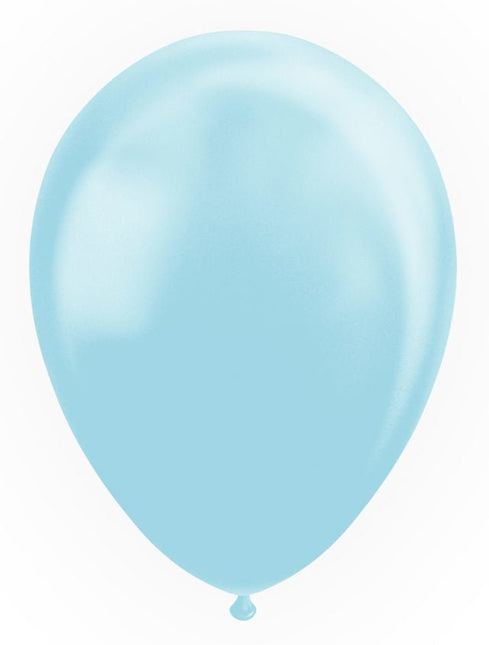 Lichtblauwe Ballonnen Pastel Macaron 30cm 50st van WeFiesta koop je bij Partywinkel