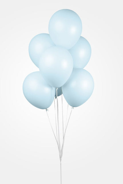Lichtblauwe Ballonnen Pastel Macaron 30cm 50st van WeFiesta koop je bij Partywinkel