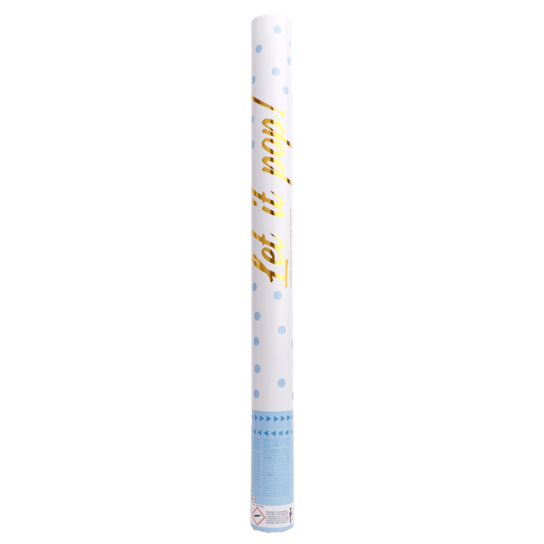 Lichtblauwe Confetti Kanon 60cm van Riethmueller koop je bij Partywinkel
