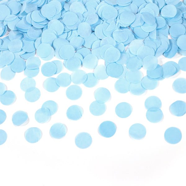 Lichtblauwe Confetti Kanon 60cm van Riethmueller koop je bij Partywinkel