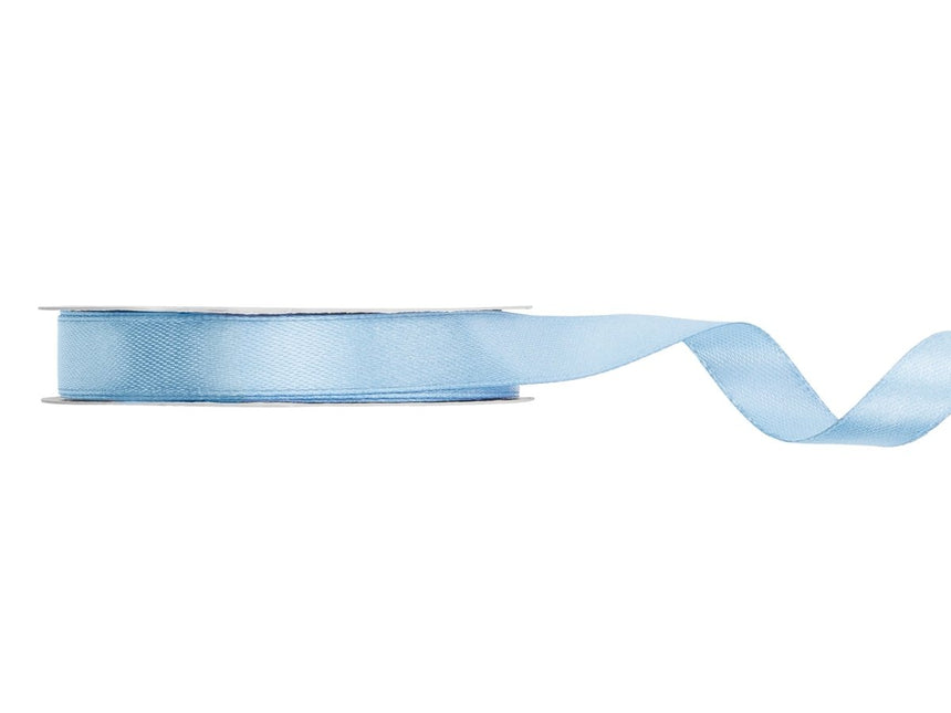 Lichtblauwe Lint 12Mm Satijn 25m van Partydeco koop je bij Partywinkel
