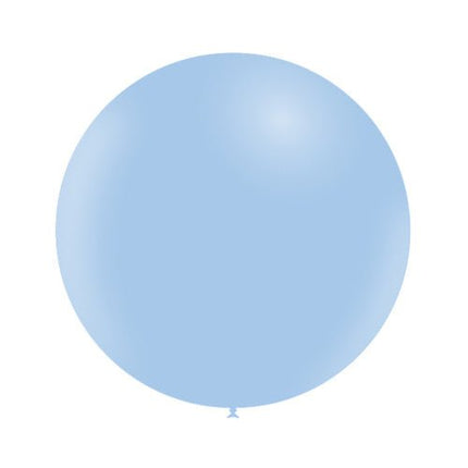 Lichtblauwe Reuze Ballon Pastel 60cm van Balloonia koop je bij Partywinkel
