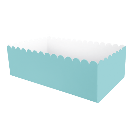 Lichtblauwe Snackbakje 12,5cm 8st van Paper Dreams koop je bij Partywinkel