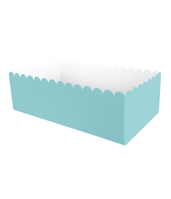 Lichtblauwe Snackbakje 12,5cm 8st van Paper Dreams koop je bij Partywinkel