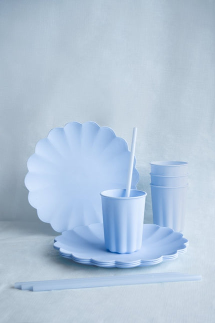 Lichtblauwe Tafelkleed Pastel 1,8m van Partydeco koop je bij Partywinkel