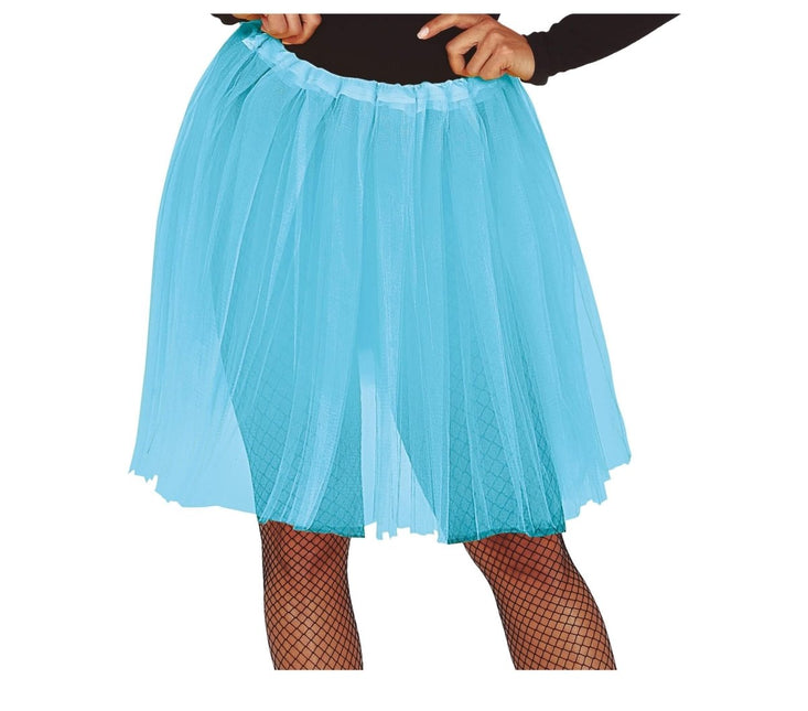 Lichtblauwe Tutu Dames 60cm van Fiestas Guirca koop je bij Partywinkel