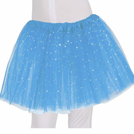 Lichtblauwe Tutu Sterren 30cm van Fiestas Guirca koop je bij Partywinkel