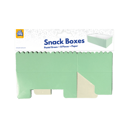 Lichtgroene Snackbakje 12,5cm 8st van Paper Dreams koop je bij Partywinkel
