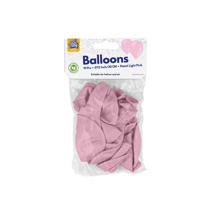 Lichtroze Ballonnen Pastel 30cm 10st van Paper Dreams koop je bij Partywinkel
