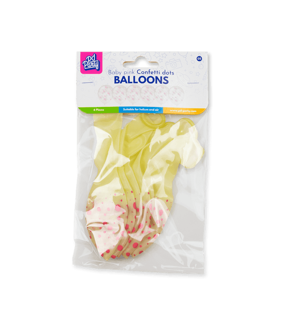 Lichtroze Ballonnen Stippen 30cm 6st van Paper Dreams koop je bij Partywinkel