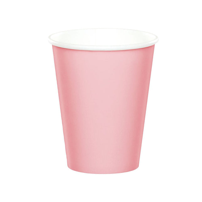 Lichtroze Bekers 256ml 24st van Creative Converting koop je bij Partywinkel