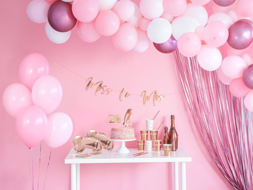 Lichtroze Deurgordijn 2,5m van Partydeco koop je bij Partywinkel
