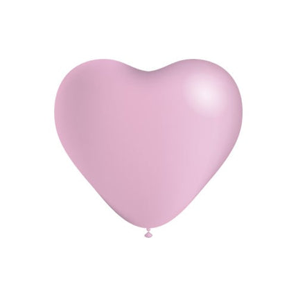 Lichtroze Hartjes Ballonnen 25cm 6st van Balloonia koop je bij Partywinkel