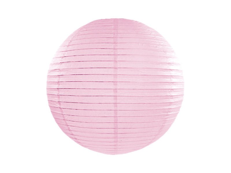 Lichtroze Lampion Rond 20cm van Partydeco koop je bij Partywinkel