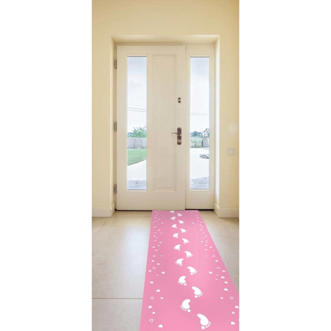 Lichtroze Loper Voetje 50cm 2,5m van Folat koop je bij Partywinkel