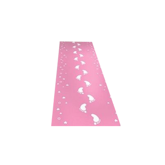 Lichtroze Loper Voetje 50cm 2,5m van Folat koop je bij Partywinkel