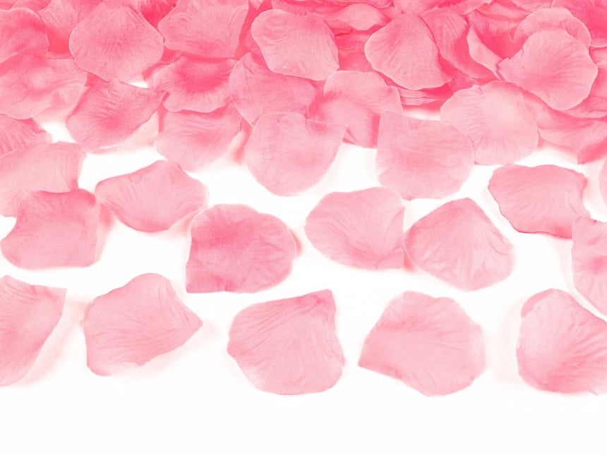 Lichtroze Rozenblaadjes 100st van Partydeco koop je bij Partywinkel