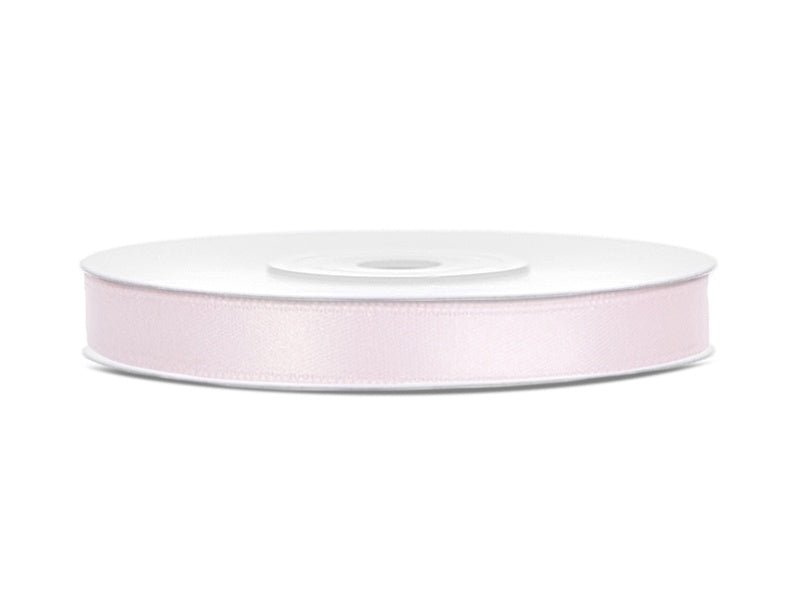 Lichtroze Satijn Lint 6mm 25m van Partydeco koop je bij Partywinkel