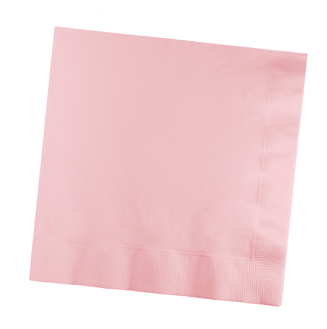Lichtroze Servetten 3 - Laags 41cm 25st van Creative Converting koop je bij Partywinkel
