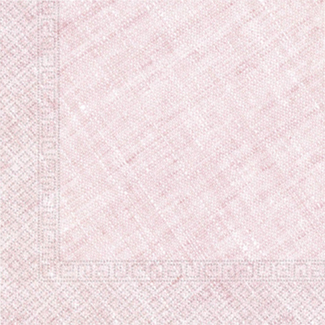Lichtroze Servetten Pastel 33cm 20st van Procos koop je bij Partywinkel