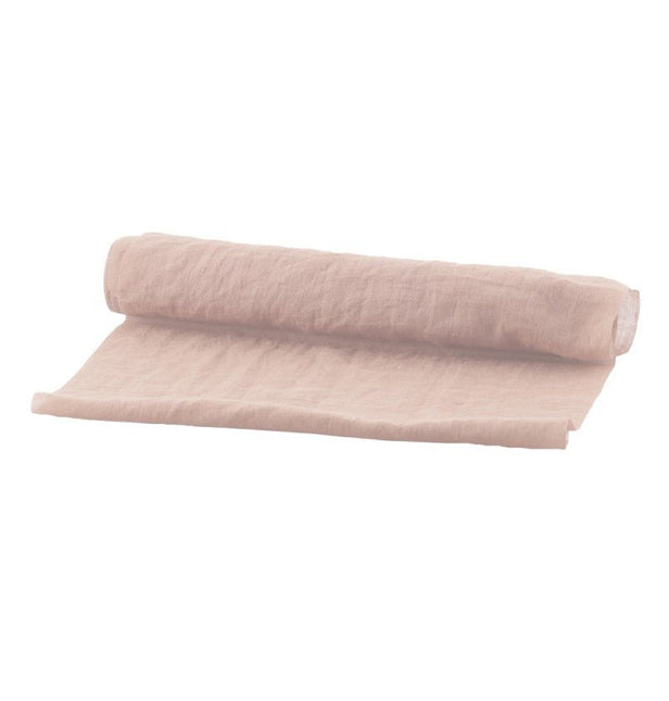 Lichtroze Tafelloper Chiffon 3m van CHAKS koop je bij Partywinkel