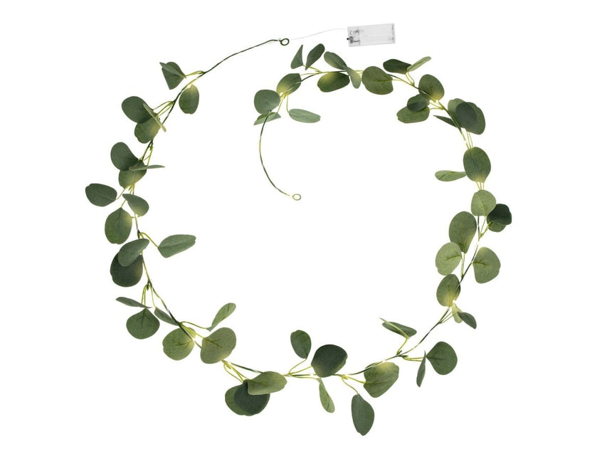 Lichtslinger LED Eucalyptus 2m van Partydeco koop je bij Partywinkel