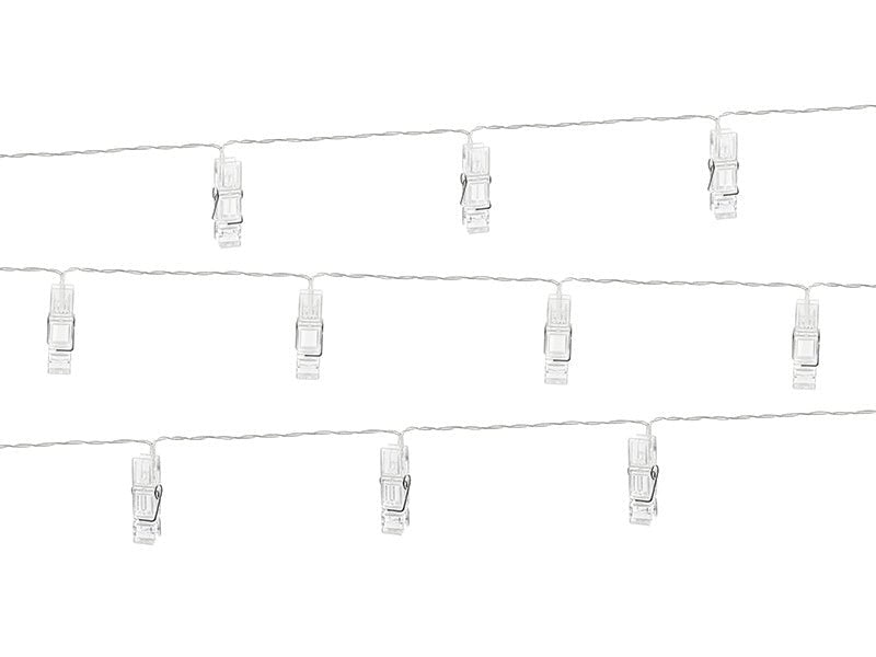 Lichtslinger LED Knijpers 1,4m van Partydeco koop je bij Partywinkel