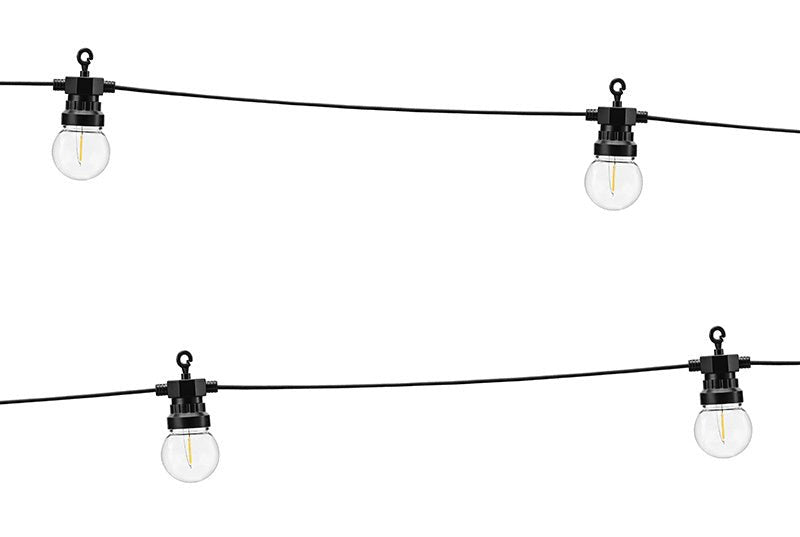 Lichtslinger LED Lampjes Zwart 5m van Partydeco koop je bij Partywinkel