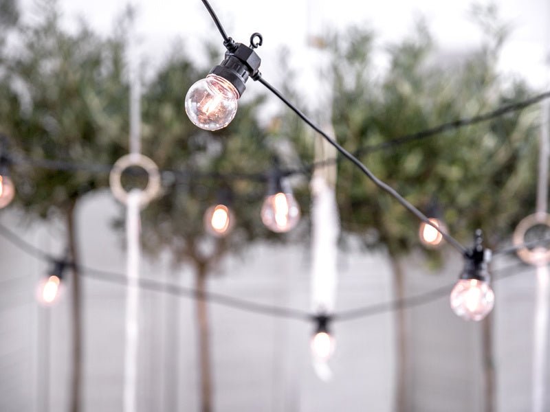 Lichtslinger LED Lampjes Zwart 5m van Partydeco koop je bij Partywinkel