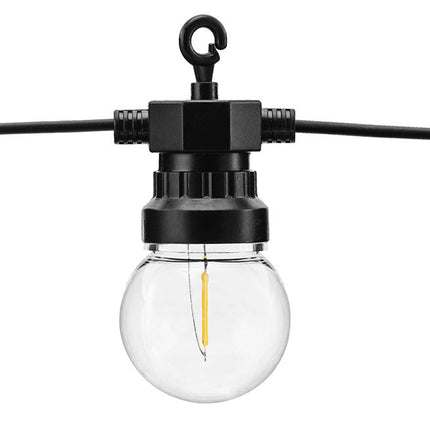 Lichtslinger LED Lampjes Zwart 5m van Partydeco koop je bij Partywinkel