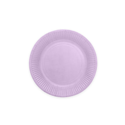 Lila Borden Papier 23cm 16st van WeFiesta koop je bij Partywinkel