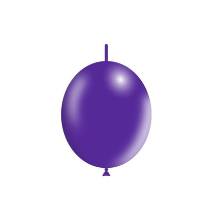 Lila Knoopballonnen 30cm 50st van Balloonia koop je bij Partywinkel