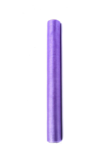 Lila Organza Stof 36cm 9m van Partydeco koop je bij Partywinkel
