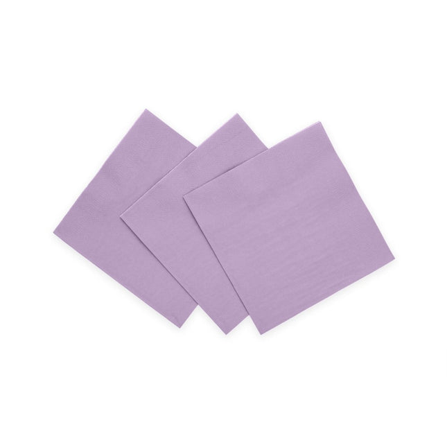 Lila Servetten 3 Laags 24cm 20st van WeFiesta koop je bij Partywinkel