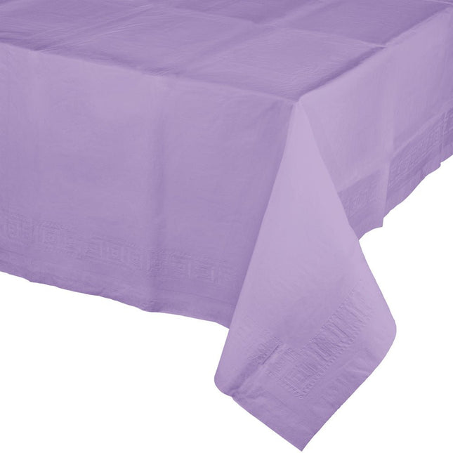 Lila Tafelkleed Plastic 2,74m van Creative Converting koop je bij Partywinkel