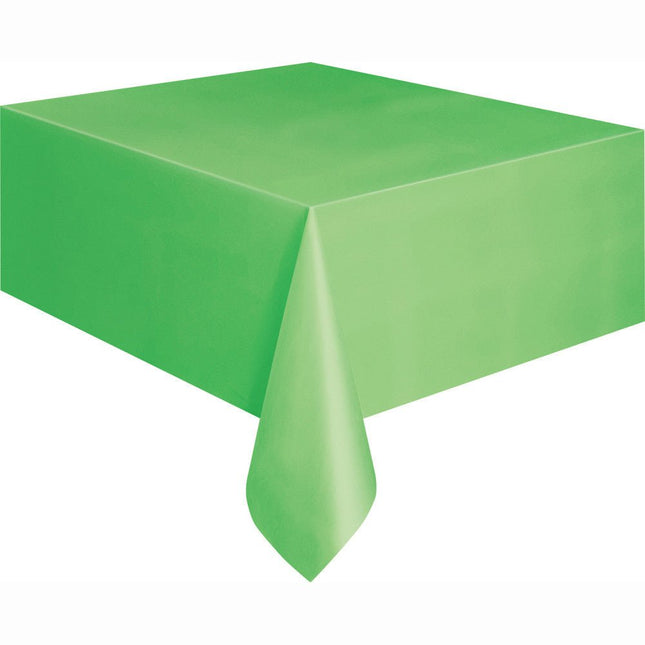 Lime Groen Tafelkleed Plastic 2,74m van Unique koop je bij Partywinkel